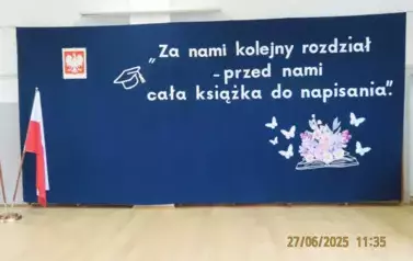 dekoracja na zakończenie roku szkolnego