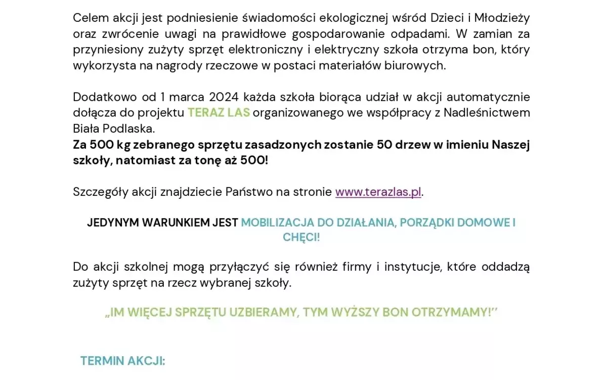 Zdjęcie do Zbi&oacute;rka elektrośmieci 