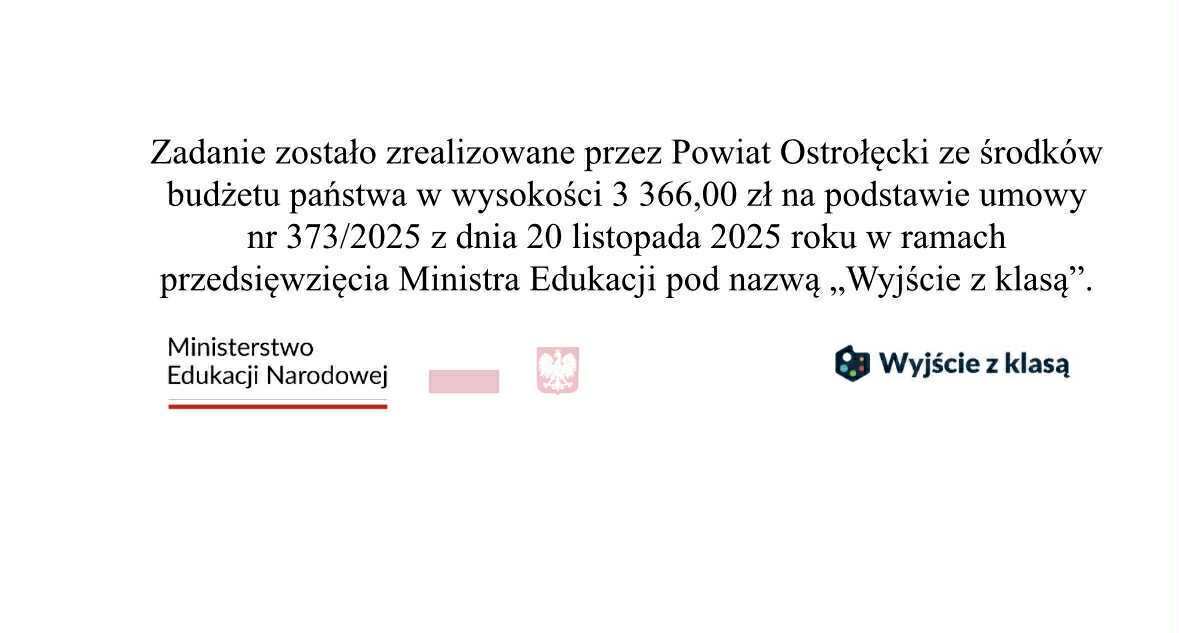 Zdjęcie do WYJŚCIE Z KLASĄ