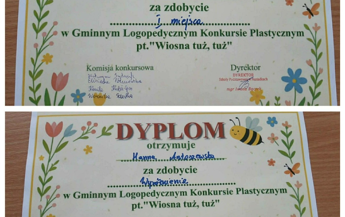 Zdjęcie do Gminny Logopedyczny Konkurs Plastyczny ,,Wiosna tuż, tuż" 